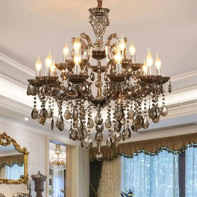 Red Luxury Crystal Chandelier — alternate product view 3