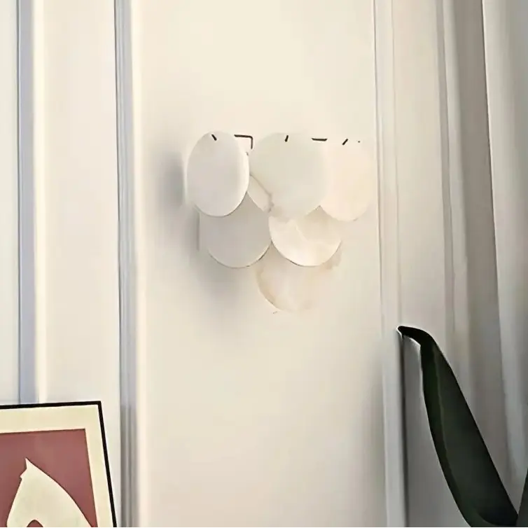 Modern White Marble Alabaster Round Lamp — alternate product view 11