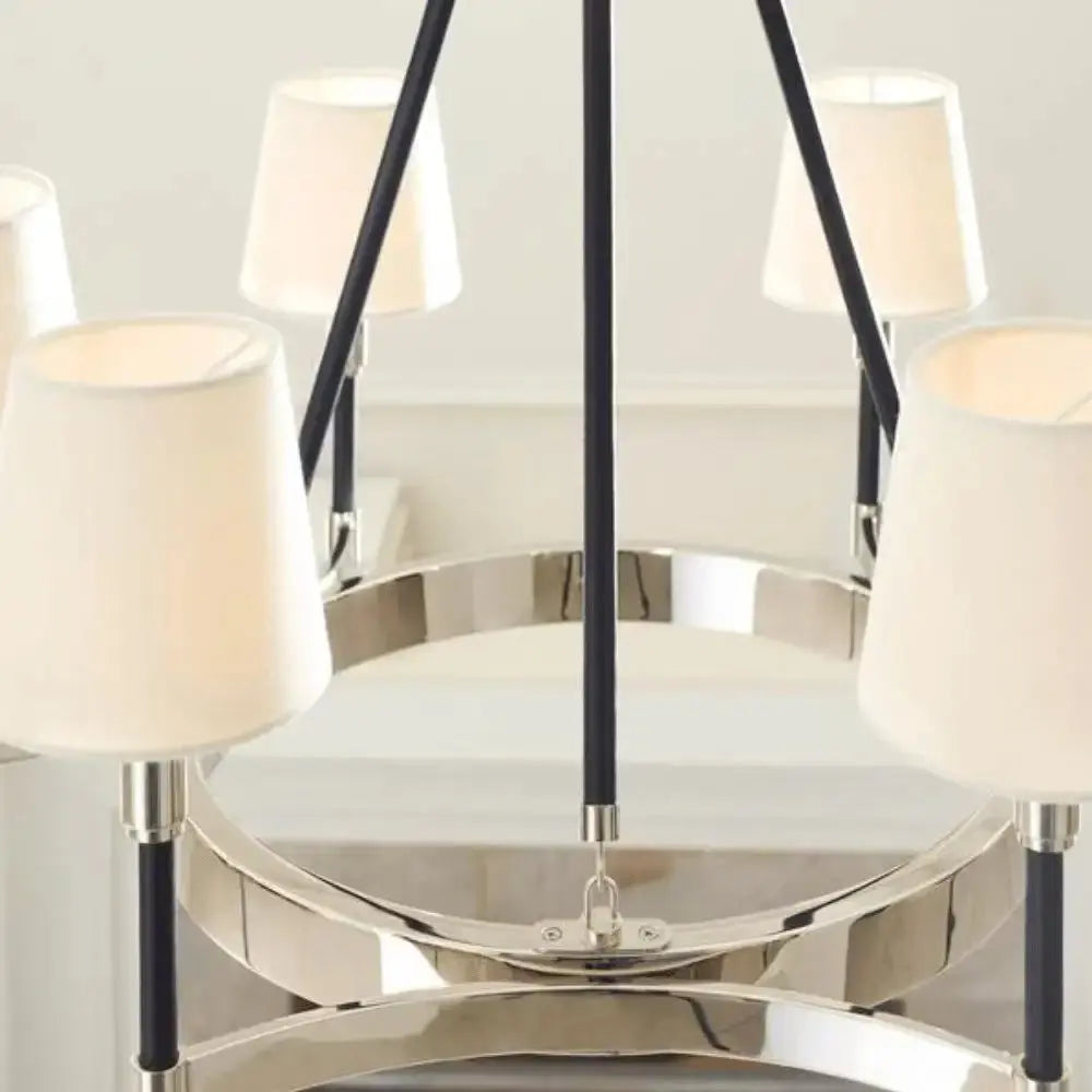 Iron Brass Nickel Finish Chandelier — alternate product view 4