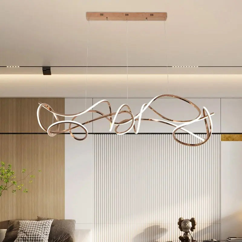 Modern Living Room Chandelier Design — alternate product view 4