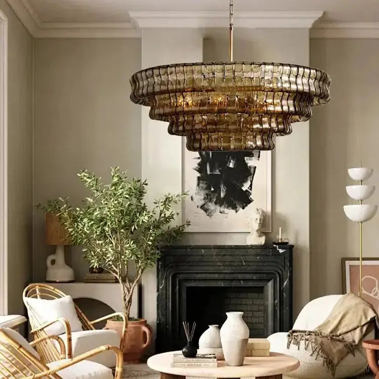 2026 Luxury Glass Dining Room Chandelier — product view