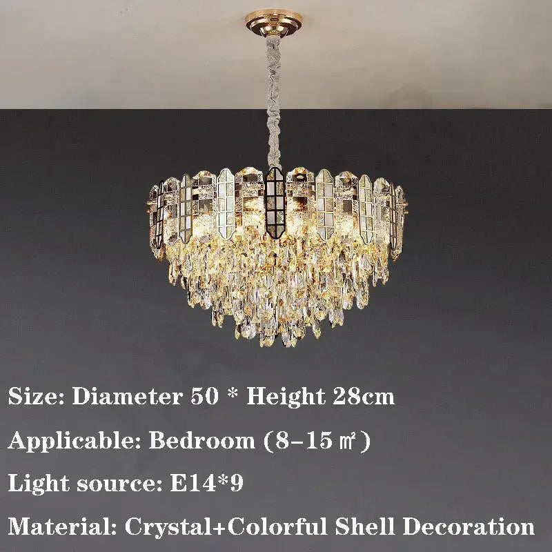 Nordic Bedroom Crystal Chandelier — alternate product view 12