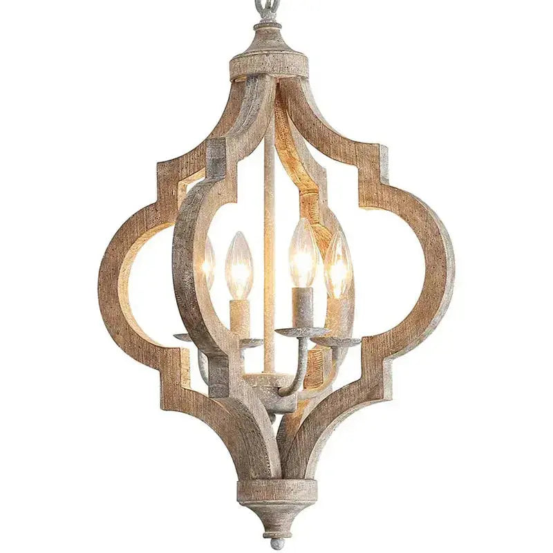 Wood Rural French Pendant Lamps — alternate product view 1