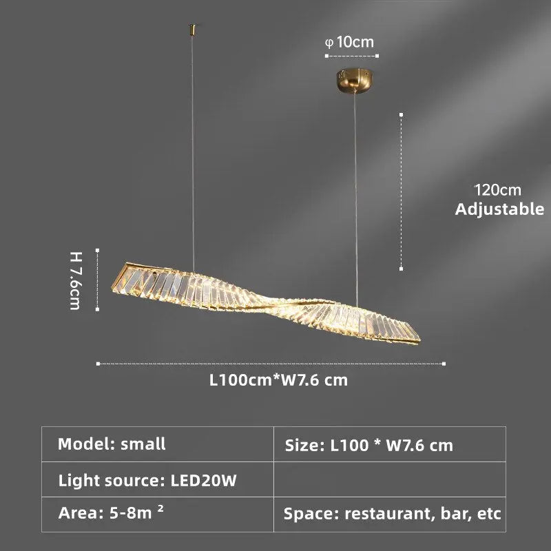 One Spiral Luxury Chandelier — alternate product view 6