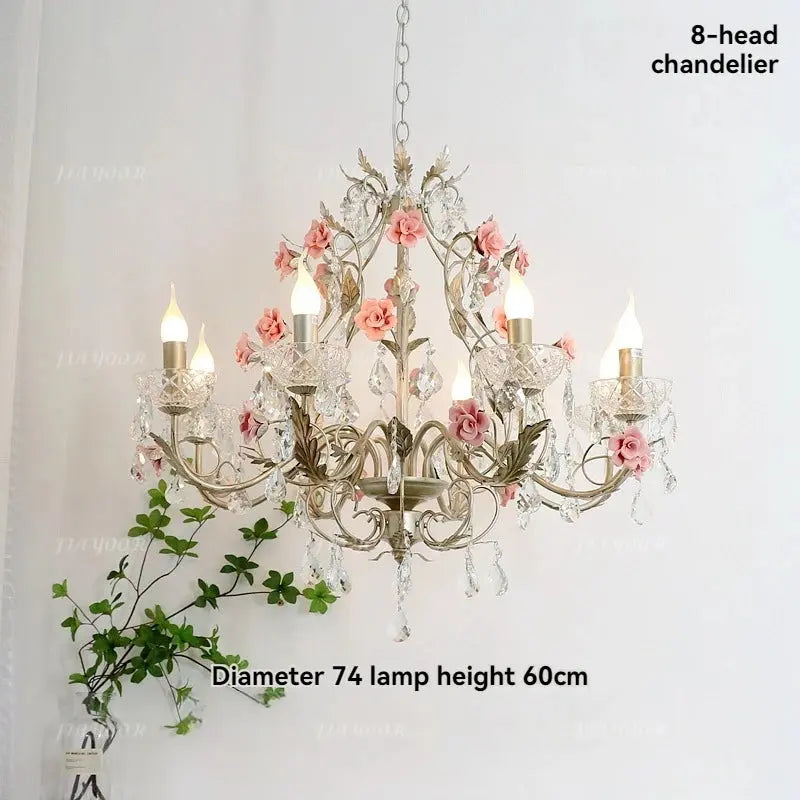 Crystal Flower French Chandelier — alternate product view 8