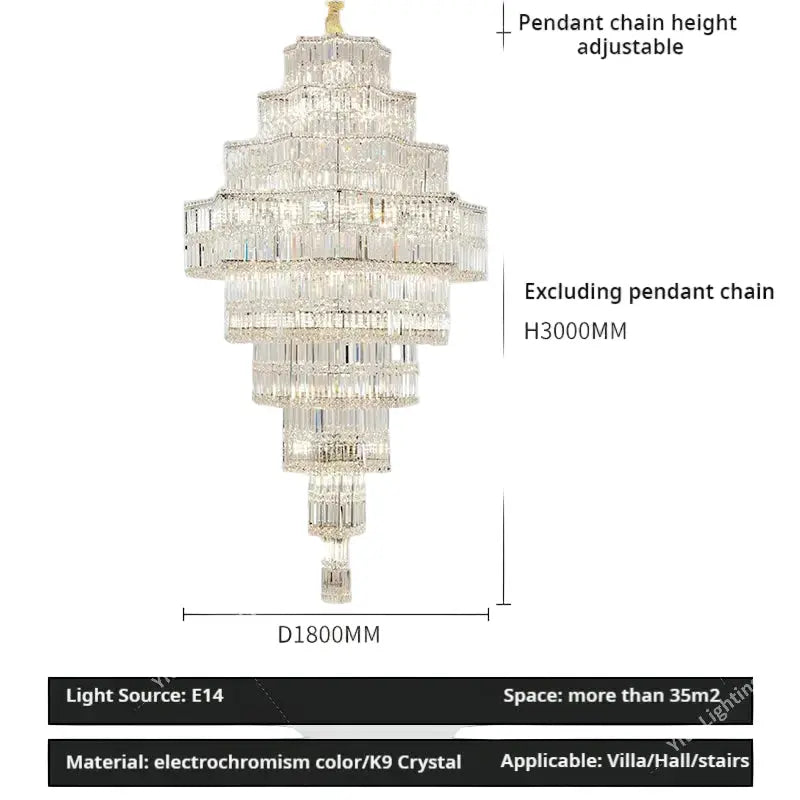 Large Chandelier Duplex Modern Mezzanine Villa — alternate product view 10