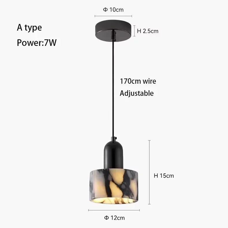 Luxury Black Marble Wall Sconce — alternate product view 12