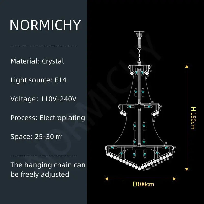 Elegant Crystal Chandelier — alternate product view 13