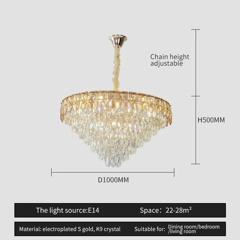Crystal Chandelier Post-Modern Luxury Lighting — alternate product view 12