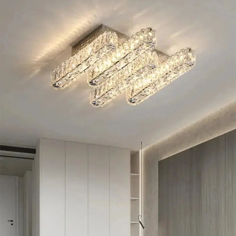 Modern Ceiling K9 Crystal Chandelier — alternate product view 4