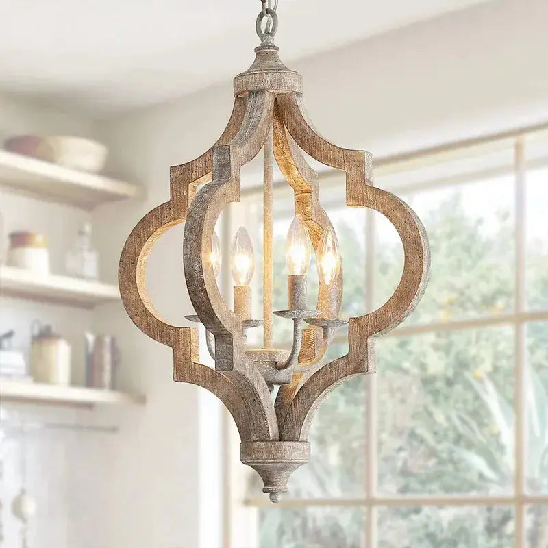 Wood Rural French Pendant Lamps — product view