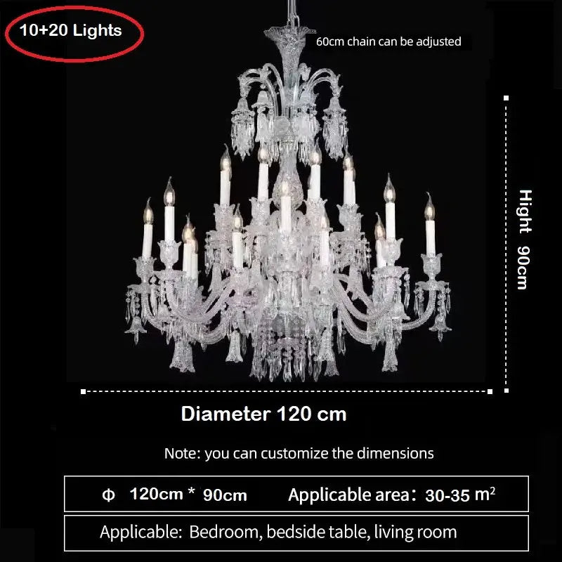 Crystal Extra Large Chandelier — alternate product view 8