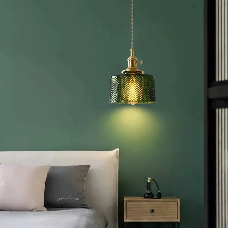 Green Glass Scandinavian Pendant Lights — alternate product view 3