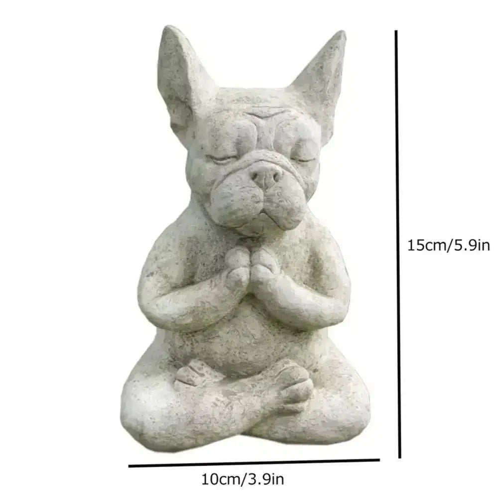 Dog Statue Buddha Meditation Bulldog — alternate product view 6