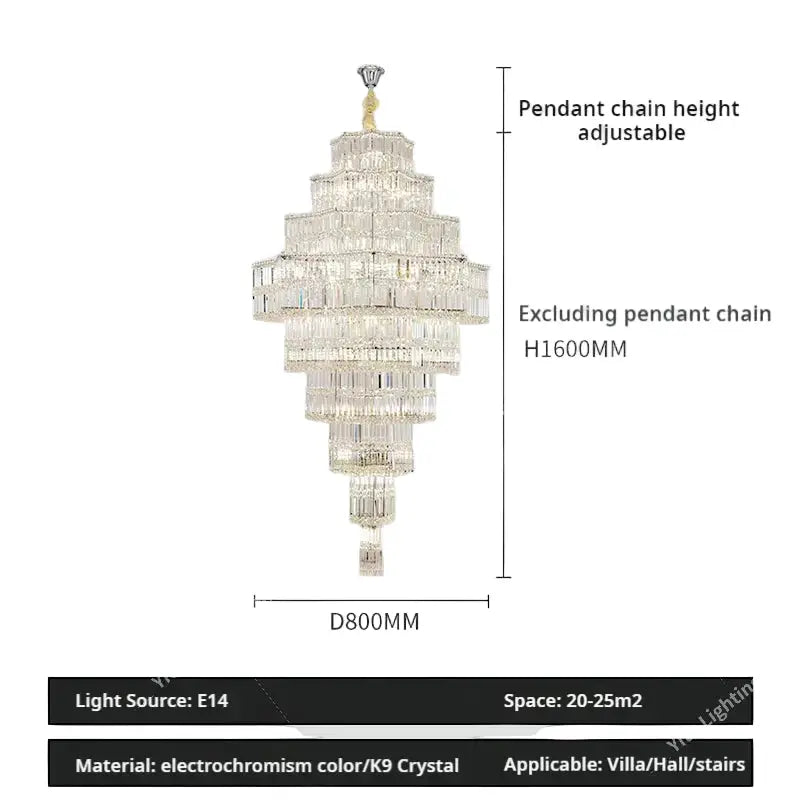 Large Chandelier Duplex Modern Mezzanine Villa — alternate product view 12