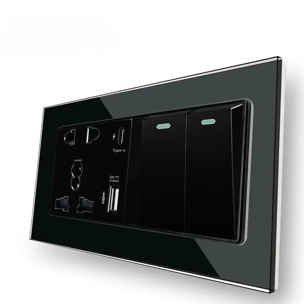 USB Power Outlet Light Switch — alternate product view 2