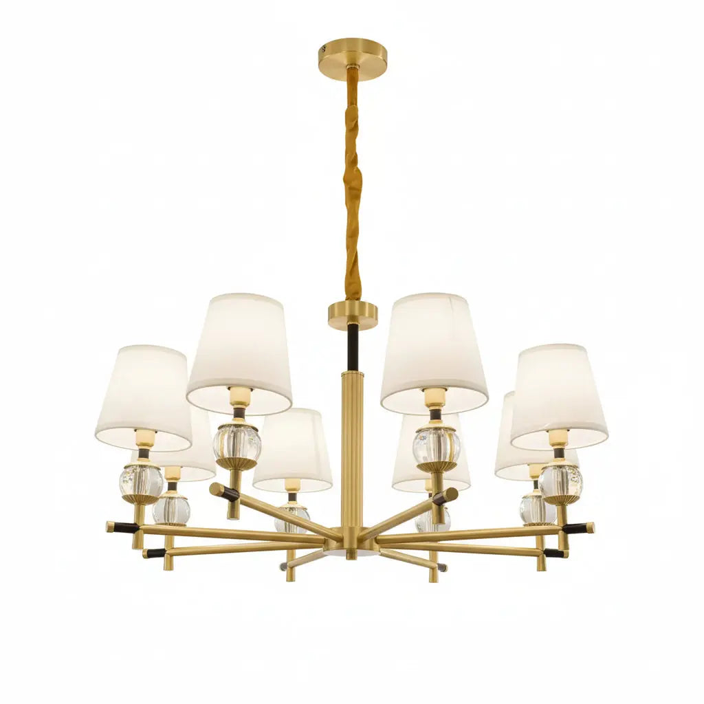 Modern Designer Copper Chandelier — alternate product view 1