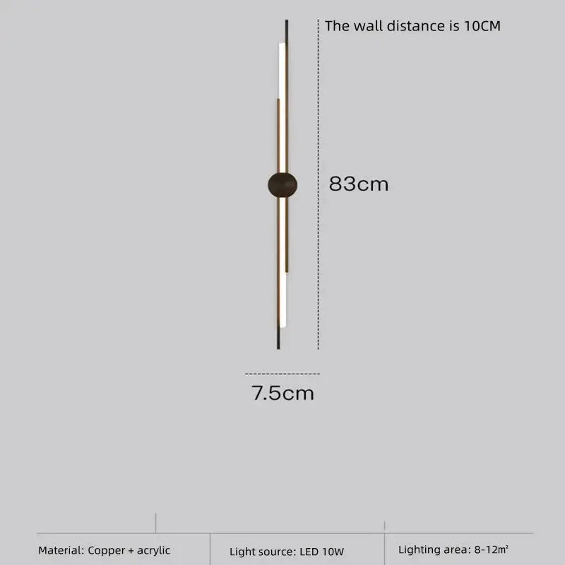 Copper Designer Wall Lamp — alternate product view 12
