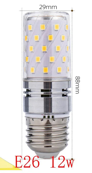 LED corn bulb product view from the multi-cap 12W and 16W range