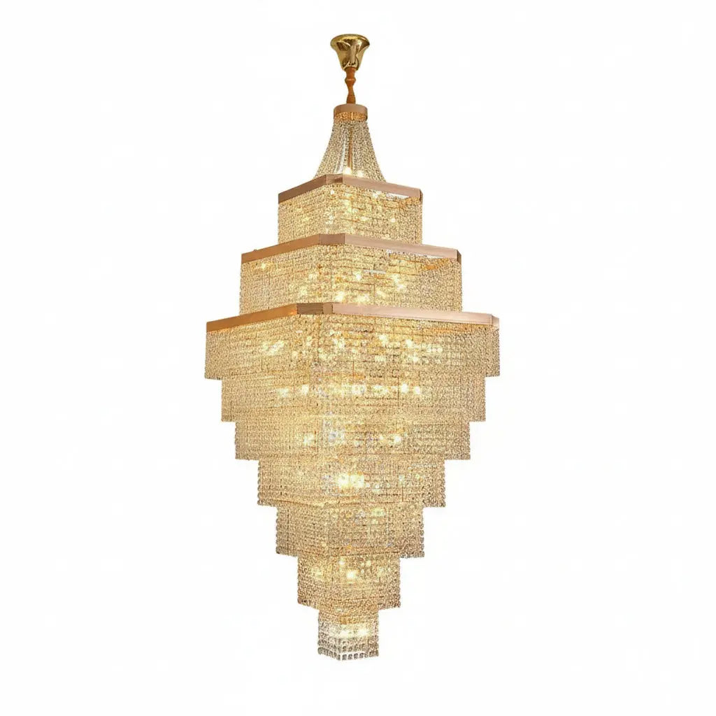 Rose Gold Stair Chandelier Luxury Chandelier — alternate product view 1