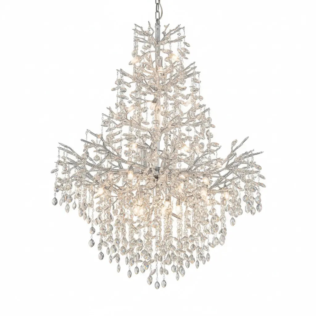 Luxury Crystal Chandelier Foyer Lighting — alternate product view 1