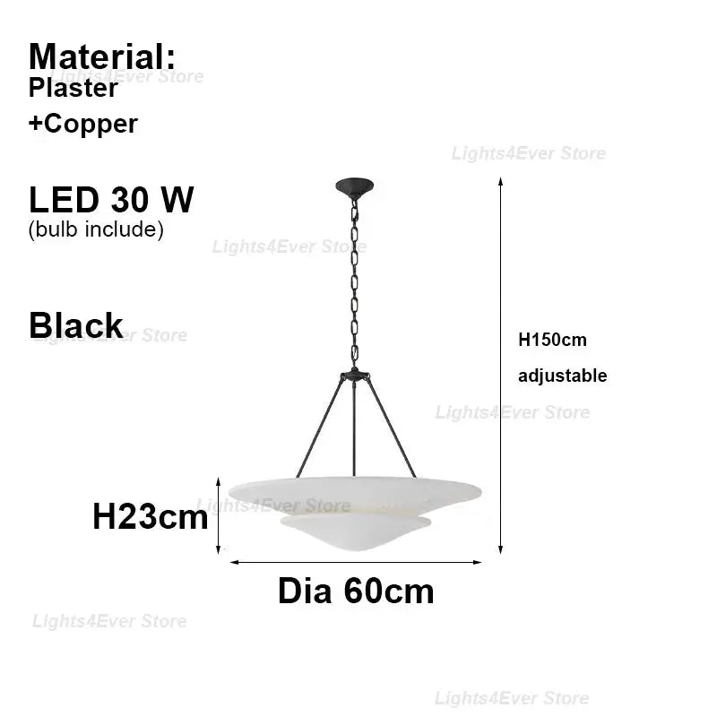 Plaster Shade Chandelier — alternate product view 10
