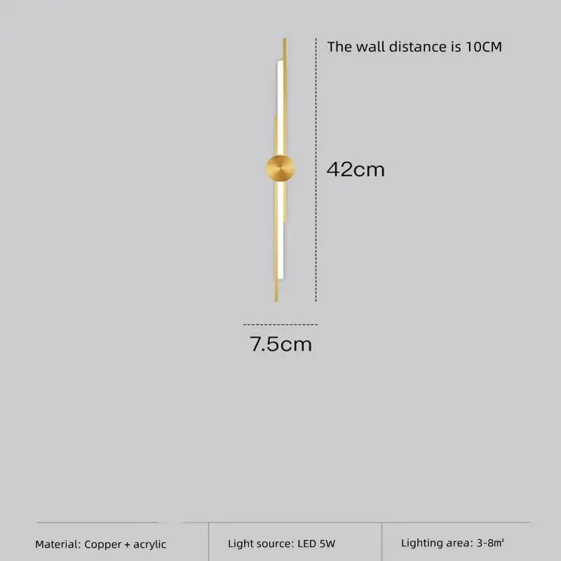 Copper Designer Wall Lamp — alternate product view 7