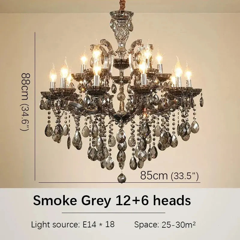 Red Luxury Crystal Chandelier — alternate product view 9