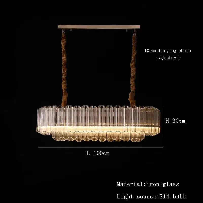 Luxury Glass Crystal Modern Chandelier — alternate product view 12