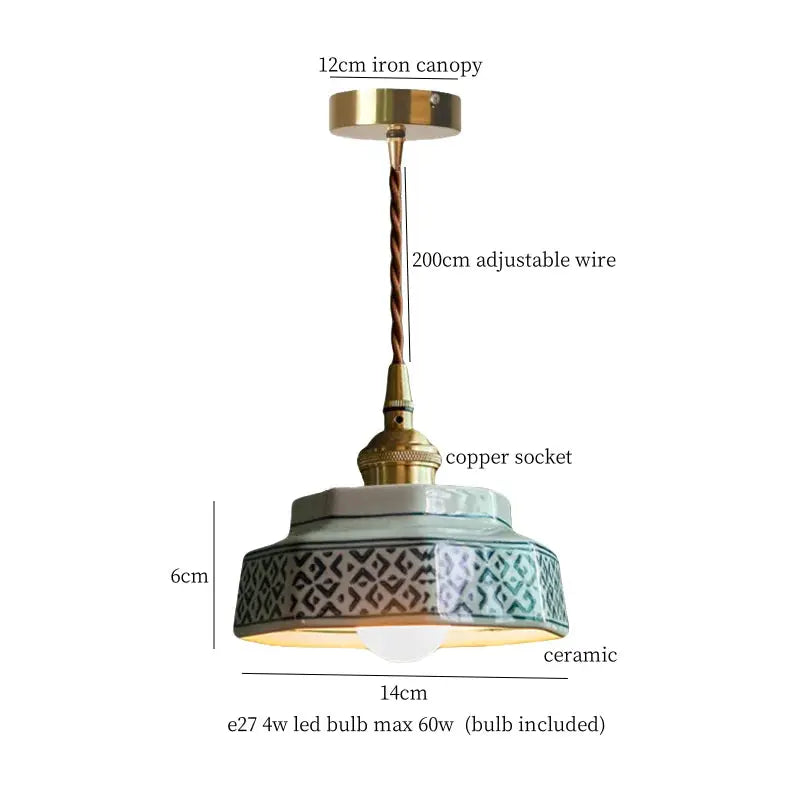 Ceramic Kitchen Hanging Lights — alternate product view 17