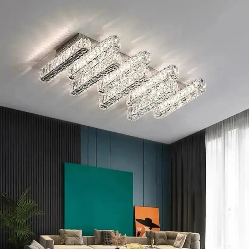Modern Ceiling K9 Crystal Chandelier — alternate product view 2