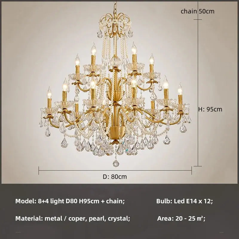 French Luxury Candle Chandelier — alternate product view 11