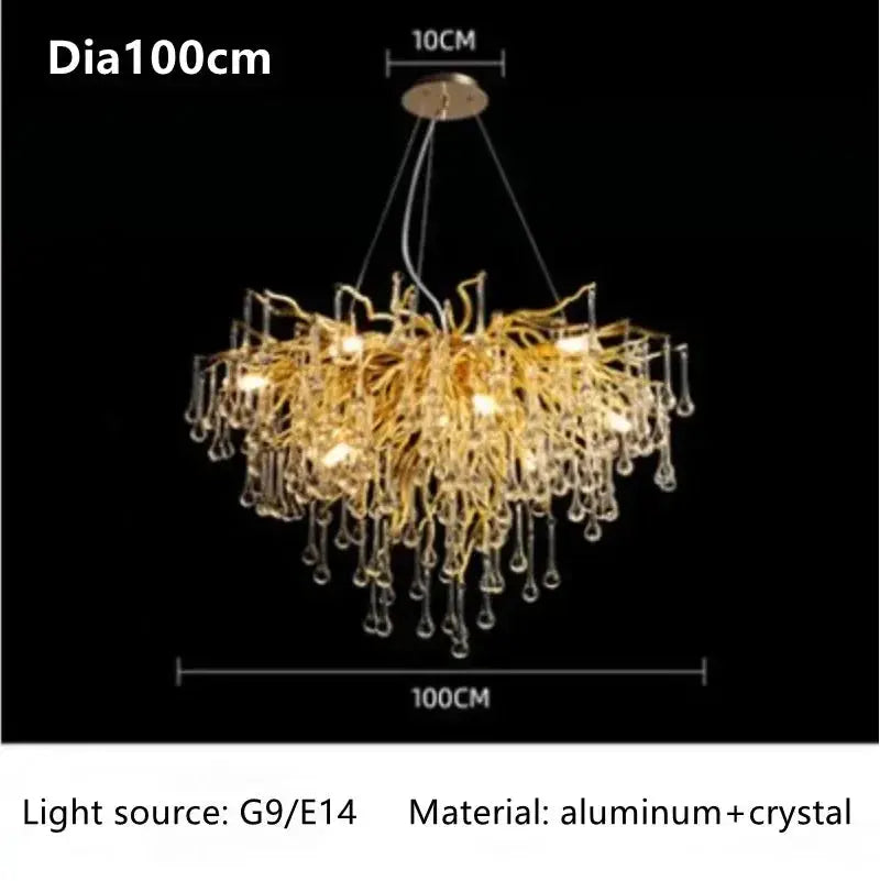 Unique Luxury Crystal Chandelier For Living Room — alternate product view 13