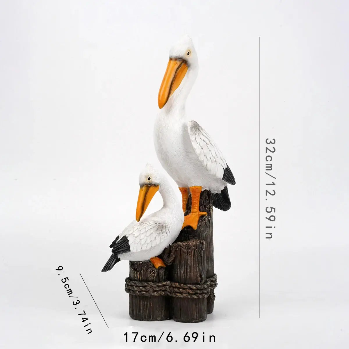 Toucan Pelican Statue Resin Figurines — alternate product view 4