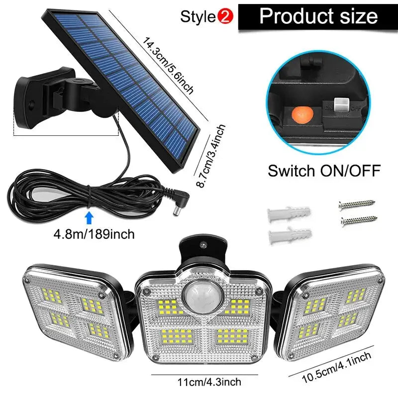 Waterproof Outdoor Indoor Solar Garden Lamp — alternate product view 1