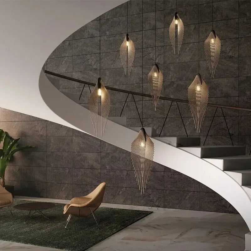 Nordic Unique Bird's Wing Pendant Lights — alternate product view 2