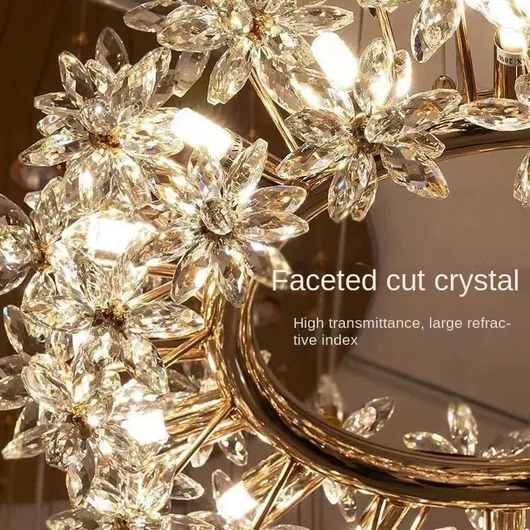Designer Scandinavian Crystal Chandelier — alternate product view 4