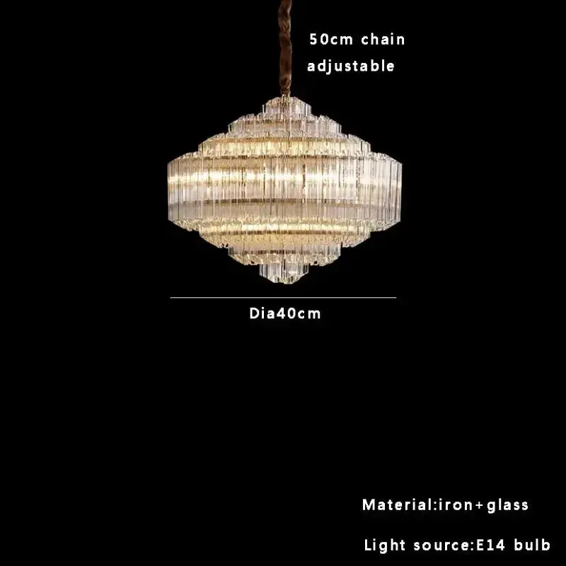 Luxury Glass Crystal Modern Chandelier — alternate product view 4