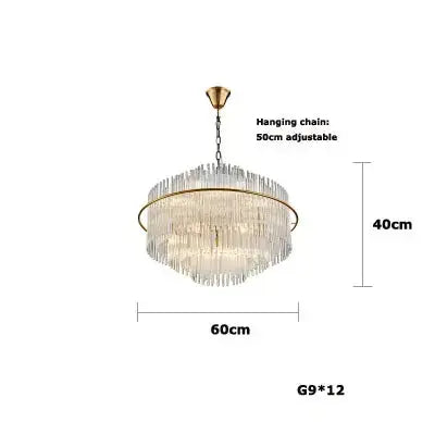 Crystal Designer Oval Round Chandelier — alternate product view 6