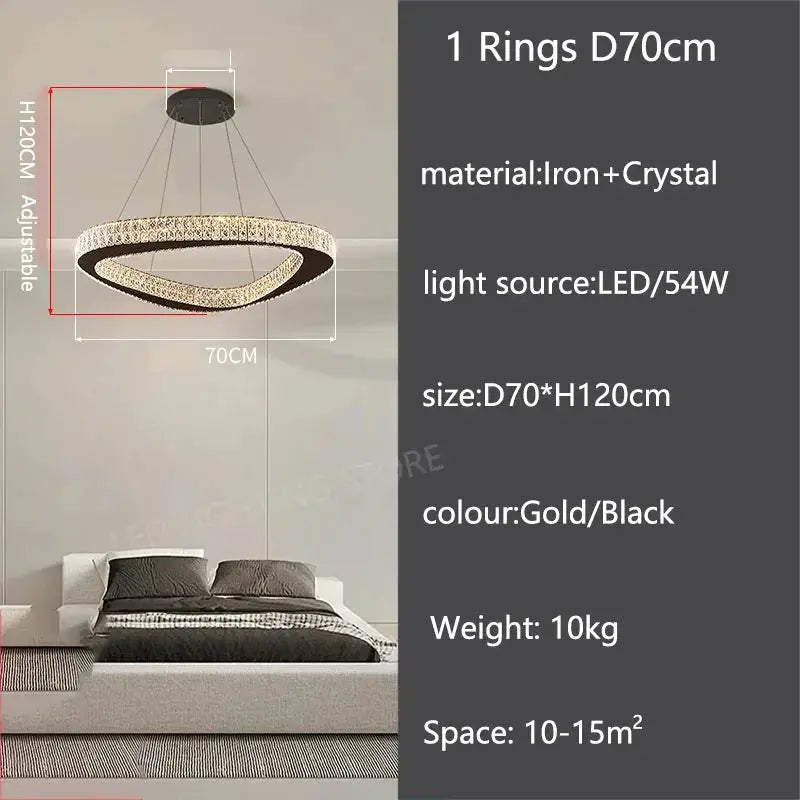 Luxury Modern Home Decoration Villa Chandelier — alternate product view 22