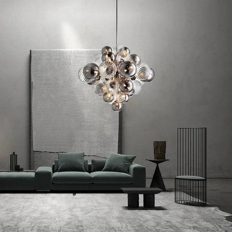 Nordic Creative Glass Metal Pendant Lights — alternate product view 2