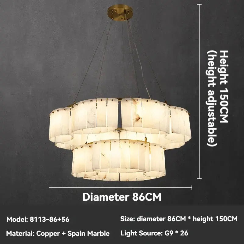Marble Luxury Designer Chandelier — alternate product view 12