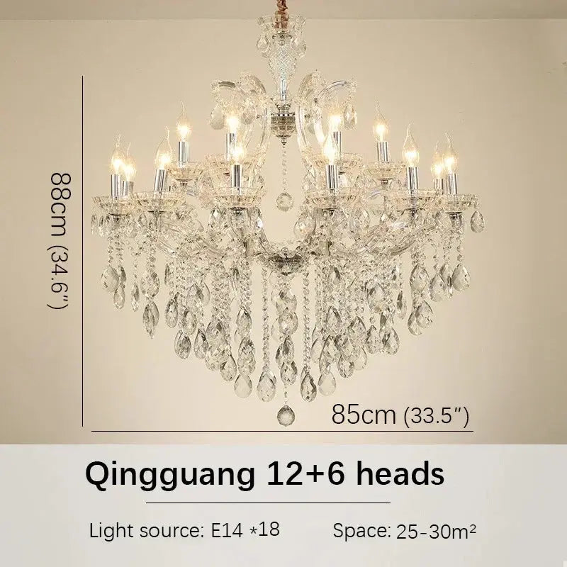 Red Luxury Crystal Chandelier — alternate product view 19