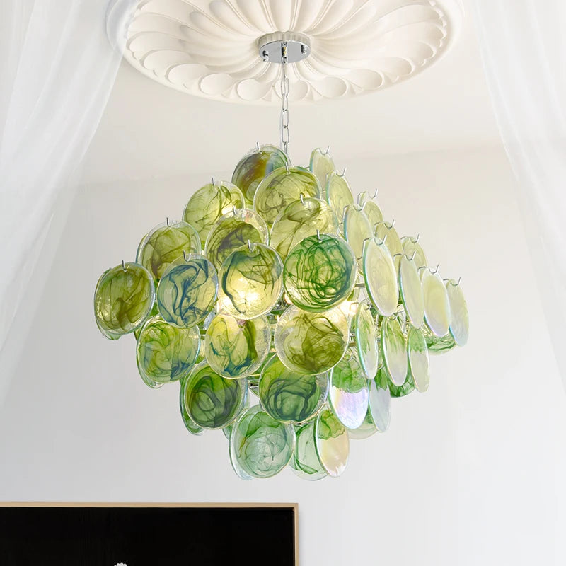 Fiora Murano-inspired Petal Glass chandelier, product gallery image 6 of 12
