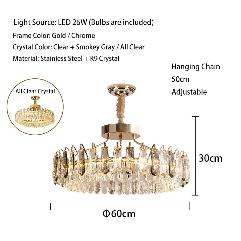 Crystal Modern Gold Lustres — alternate product view 10