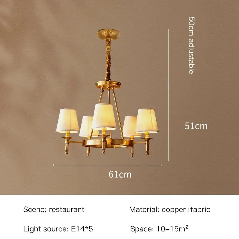 Copper Chandelier — alternate product view 6