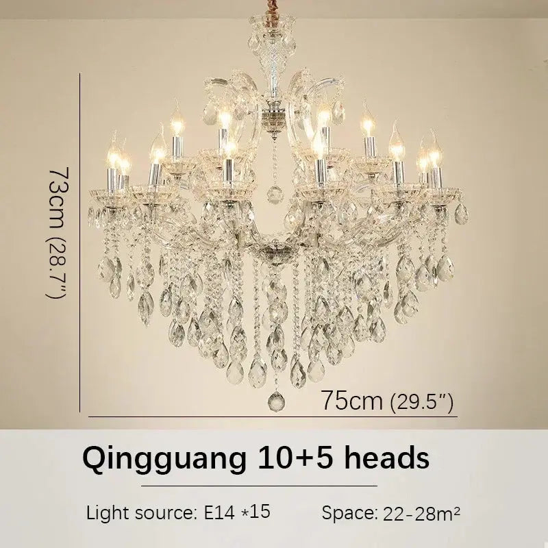 Red Luxury Crystal Chandelier — alternate product view 23