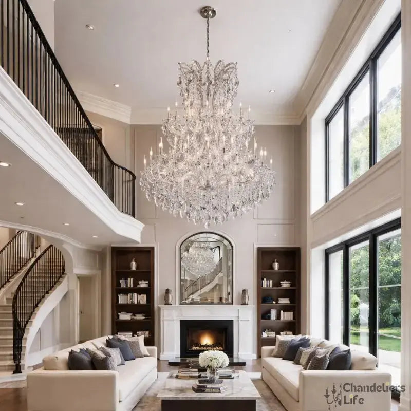 Modern Luxury Clear Crystal Chandelier — alternate product view 2