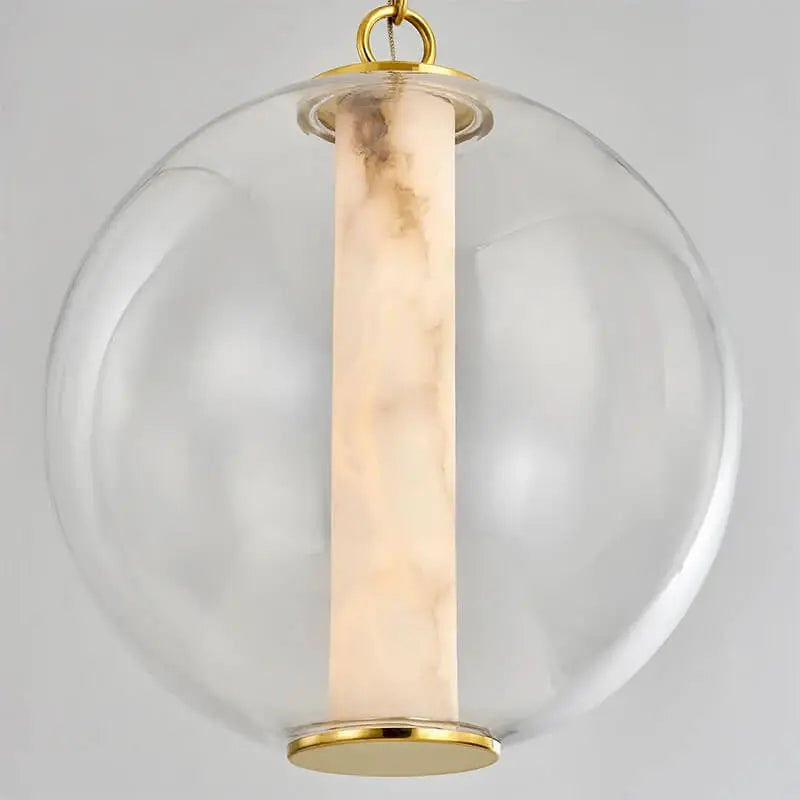 Night Atmosphere Alabaster Pendant Light — alternate product view 1
