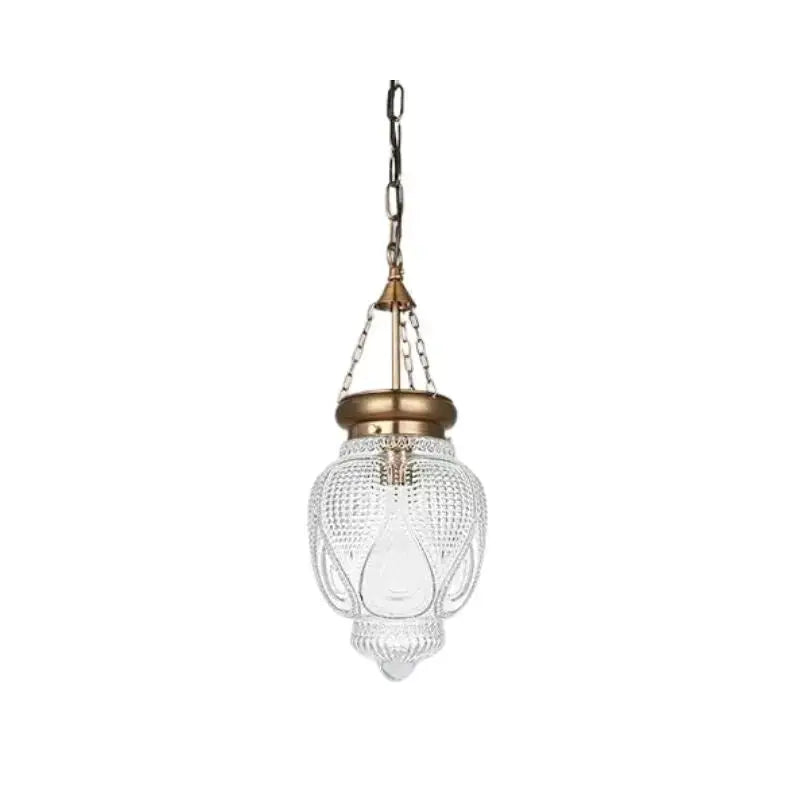 Farmhouse Suspension Glass Pendant Lights — alternate product view 1